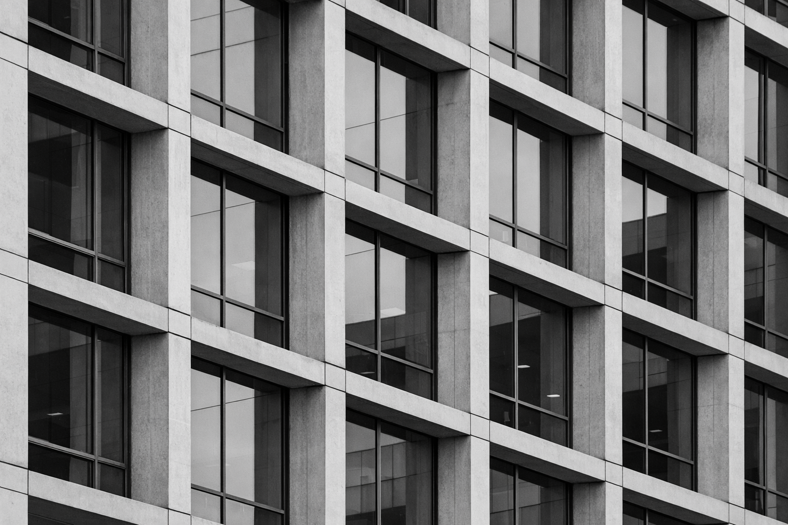 Geometric architecture representing structure and engineering precision